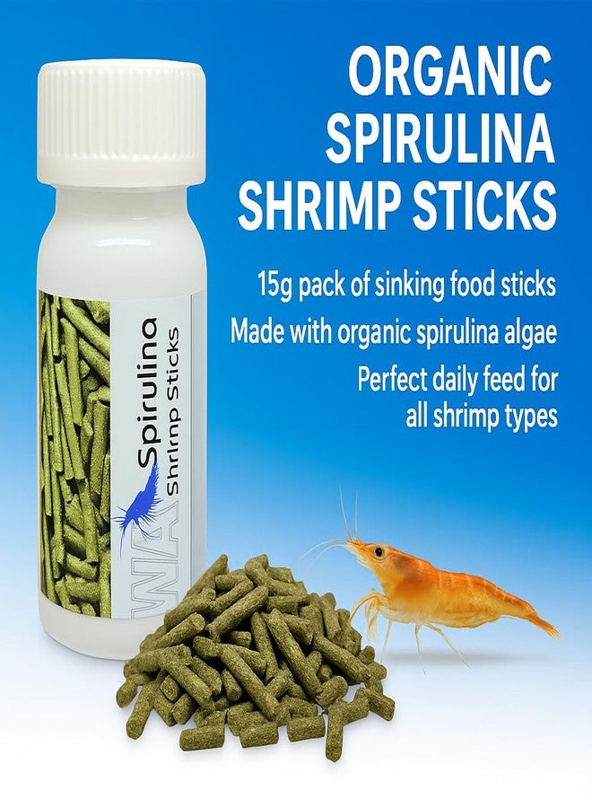 VAYINATO Wa Shrimp Sticks 15G Sinking Type Food Stick For Shrimps(Organic Spirulina Algae) - Image 2